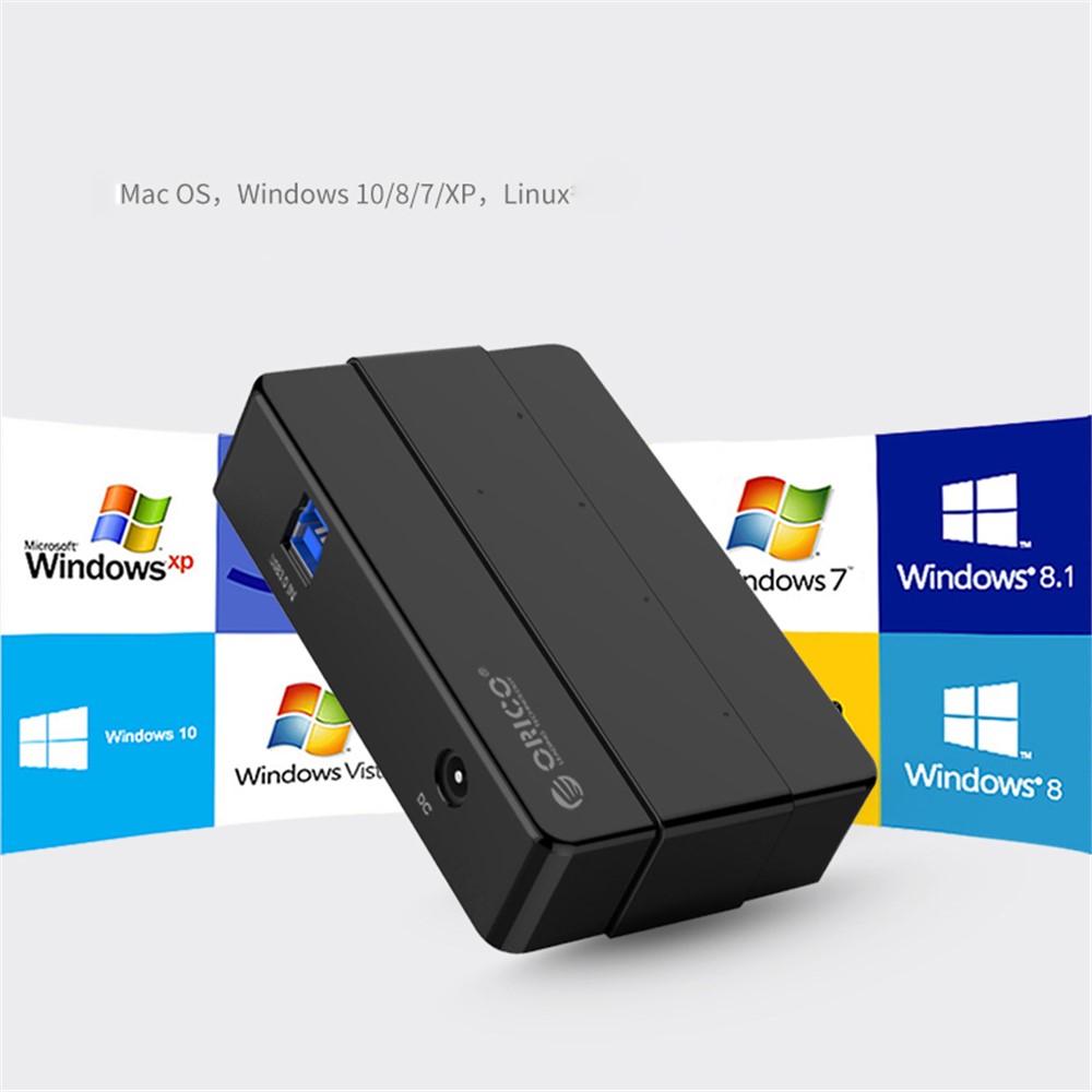 Regleta ORICO H4928-U3 Hub USB 3.0 de 4 Puertos Super Speed ​​con transformador
